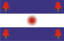 Bandeira da Argentina por volta de 1840