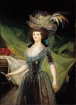 María Luisa de Parma, óleo sobre tela, 1789