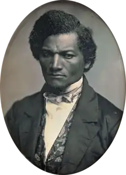 Retrato preto e branco de Frederick Douglass
