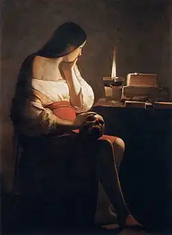 Madalena com a Chama Fumegante (c. 1640 Georges de La Tour