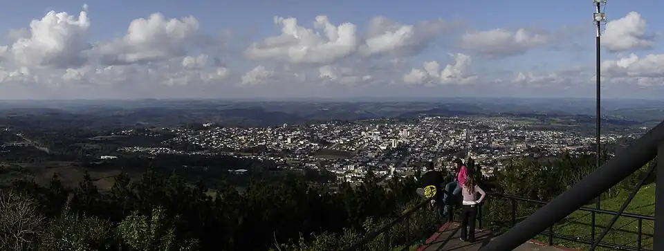Vista panorâmica da área urbana de Guaporé