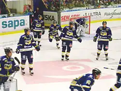 O clube HV71 de hóquei no gelo