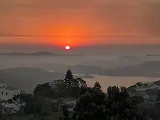 Represa de Igaratá vista do Centro da cidade