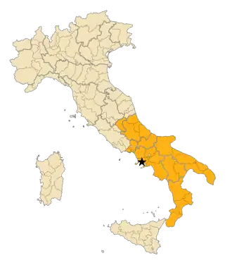 Localização de Nápoles
