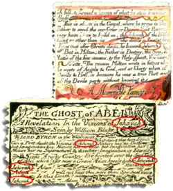 Jehovah em manuscritos de William Blake (1757—1827)