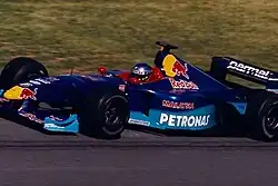 Jean Alesi pilotando a Sauber C18 no Grande Prêmio do Canadá de 1999.