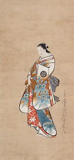 Cortesã em pé Kaigetsudō Ando, c. 1705 – 10