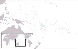 Localização de Wallis e Futuna