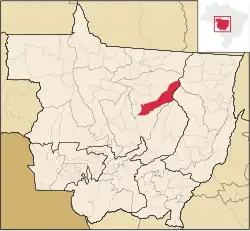 Localização de Feliz Natal em Mato Grosso