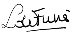 Assinatura de Louis de Funès