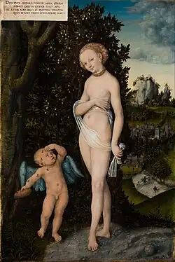 Lucas Cranach, o Velho – Vênus com Cupido Roubando Mel