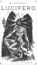 Capa da edição de 1887 do poema Lucifero de Mario Rapisardi