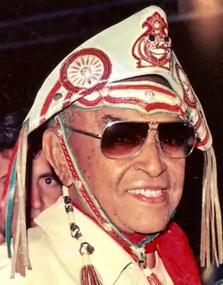 Luiz Gonzaga, popularmente conhecido como Rei do baião, em 1988