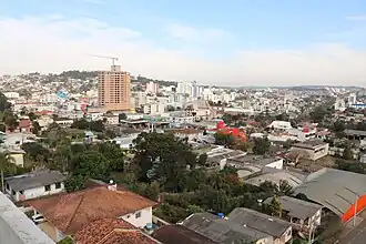 Vista parcial de Maravilha em 2019, Santa Catarina, Brasil