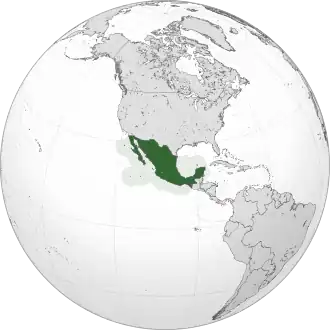 Localização do Estados Unidos Mexicanos