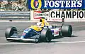 Nigel Mansell pilotando o modelo FW14 no GP de Mônaco de 1991.