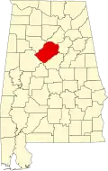 Localização do Condado de Jefferson (Alabama)