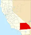 Localização do Condado de San Bernardino