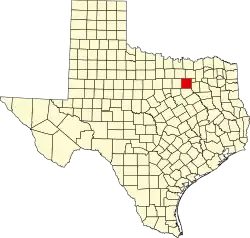 Localização do Condado de Dallas (Texas)