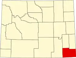 Localização do Condado de Laramie