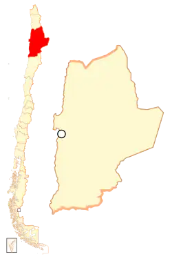 Localização da Antofagasta (região)