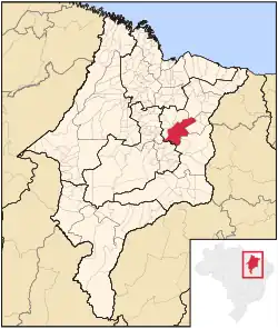 Localização de Codó no Maranhão