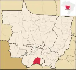 Localização de Barão de Melgaço em Mato Grosso