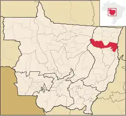 Localização de São Félix do Araguaia em Mato Grosso