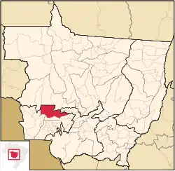 Localização de Tangará da Serra em Mato Grosso