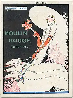 Cartaz do Moulin Rouge por Charles Gesmar (1925)