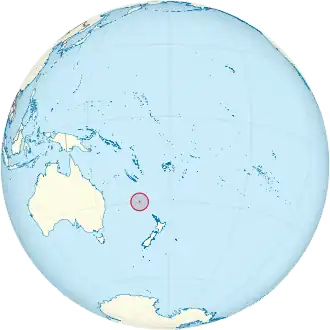 Localização Ilha Norfolque