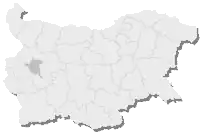 Localização de Sófia na Bulgária