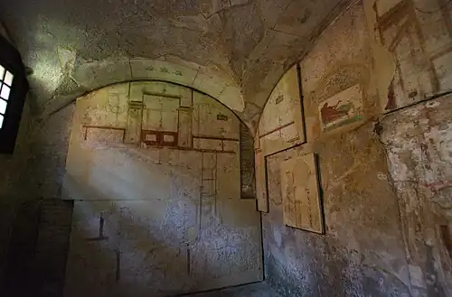 Abobada pintada de uma residência