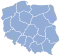 Mapa da atual divisão administrativa da Polônia
