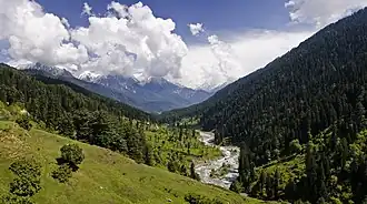 Vale de Pahalgam e o rio Lidder