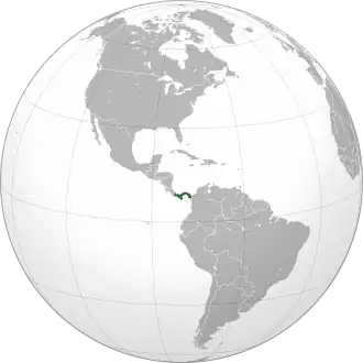 Localização República do Panamá