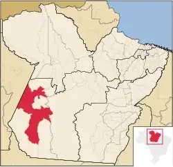 Localização de Itaituba no Pará