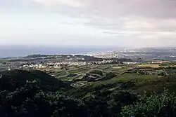 Vista para o Atlântico (zona de Colares) do Parque Natural de Sintra-Cascais.