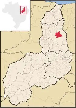 Localização de Castelo do Piauí no Piauí