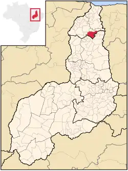 Localização de Piripiri no Piauí