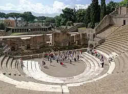 Teatro romano de Pompeia.