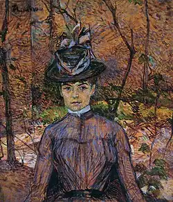 Retrato de Suzanne Valadon, 1885, óleo sobre tela, Museu, Buenos Aires, Museum, Buenos Aires