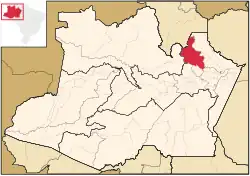 Localização de Presidente Figueiredo no Amazonas