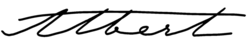 Assinatura de Alberto