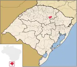 Localização de Marau no Rio Grande do Sul