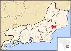 Localização de Conceição de Macabu no Rio de Janeiro