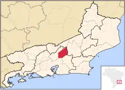 Localização de Teresópolis no Rio de Janeiro
