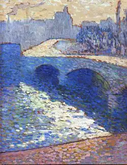 Robert Antoine Pinchon, La Seine à Rouen au crépuscule, 1905, oil on paperboard, 65 x 54&nbsp;cm, private collection