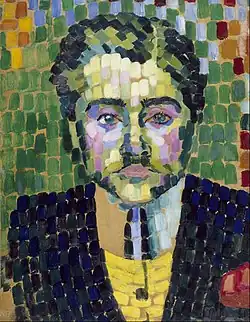 Robert Delaunay, 1906, Jean Metzinger, óleo sobre papel, 54,9 x 43,2 cm, Museu de Belas Artes, Houston