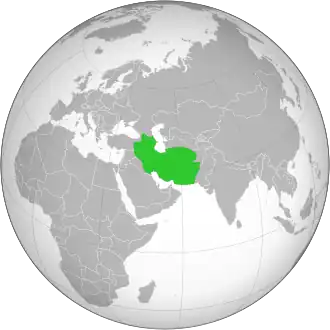 Extensão máxima do Império Safávida durante o governo de Abas I